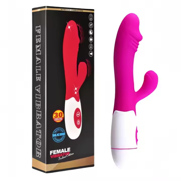 Double-ended vibrator adult sex toy fake penis female variable frequency G-spot simulation masturbator - Image 3
