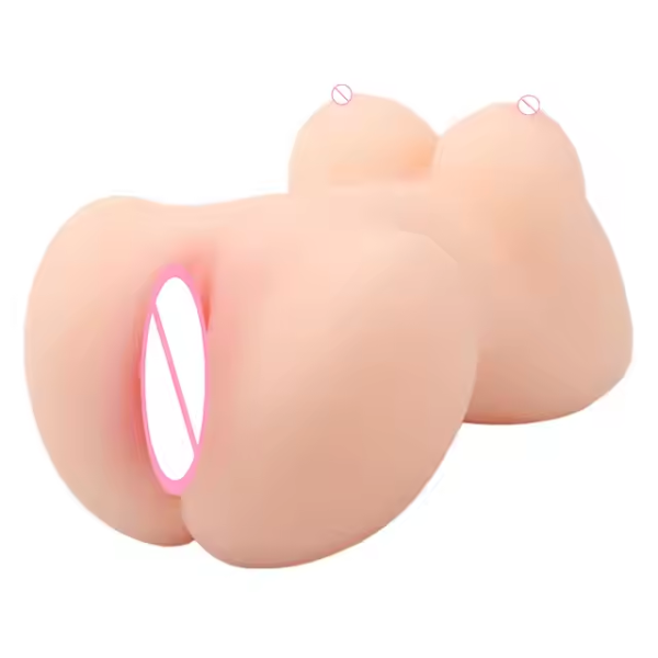 Männlicher Masturbator mit realistischer großer Brust Textur Vagina Anus Tasche Vulva Masturbadores – Bild 5