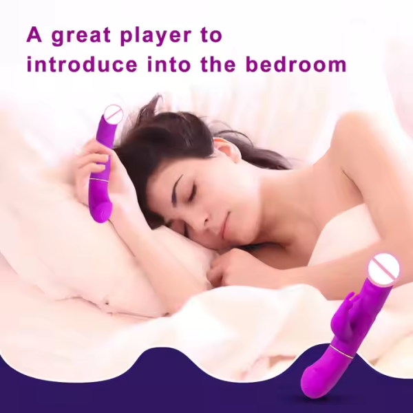 Charging adult female sex toys 4-piece set female rabbit fake penis vibrator high-quality vibrating fake penis – Bild 5