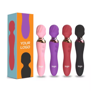 Powerful female vibrator stick massager 24 modes double-headed stick vibrator clitoral stimulator sex toy adult sex toy