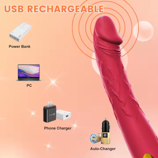 Mei Pei 10 Powerful Vibrating Mode Female Clitoris and G-Spot Stimulation Toys Realistic Fake Penis Vibrating Female - Image 2