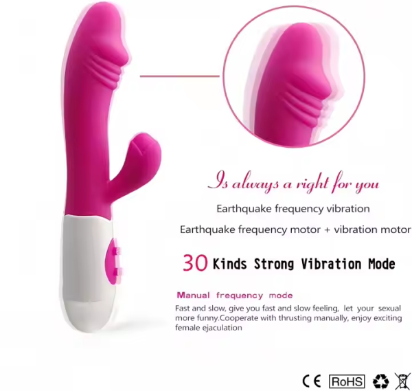 Double-ended vibrator adult sex toy fake penis female variable frequency G-spot simulation masturbator - Image 4
